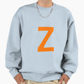 Orange Color Letter Z Sweatshirt - Graphic Print for Adults - T-Shirt, Sweatshirt, Hoodie