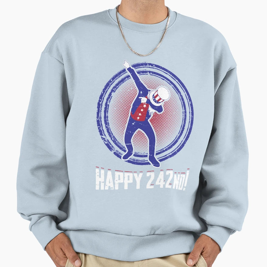 July 4Th Independence Day Happy Sweatshirt - Custom Art Print for Adults - T-Shirt, Sweatshirt, Hoodie