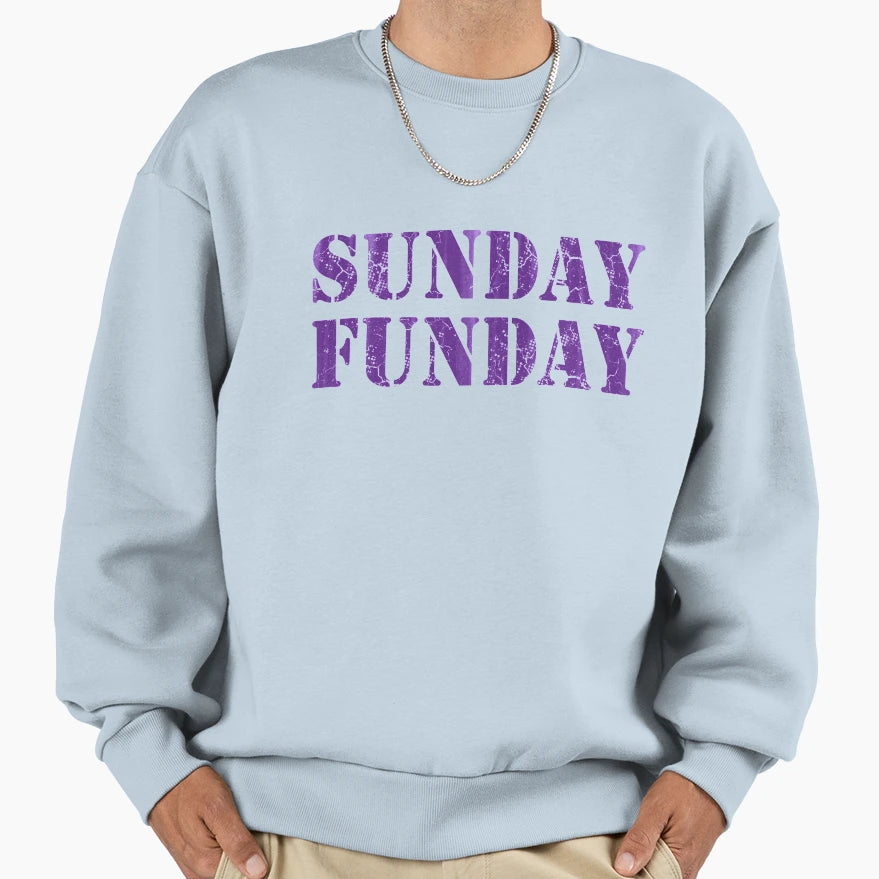 Sunday Funday Football Sweatshirt - Minimalist Print Unisex - T-Shirt, Sweatshirt, Hoodie