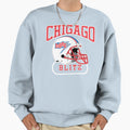 Chicago Blitz Helmet Sweatshirt - Novelty Apparel for Adults - T-Shirt, Sweatshirt, Hoodie