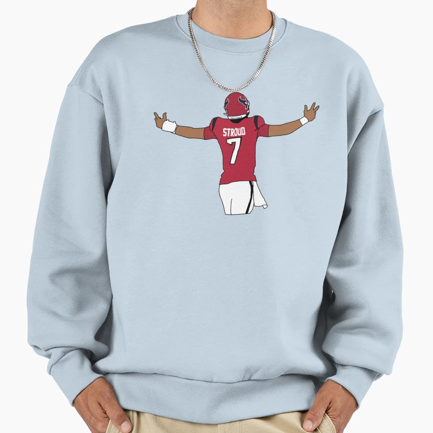 Cj Stroud Embracing Fans Sweatshirt - Casual Everyday Wear for Adults - T-Shirt, Sweatshirt, Hoodie