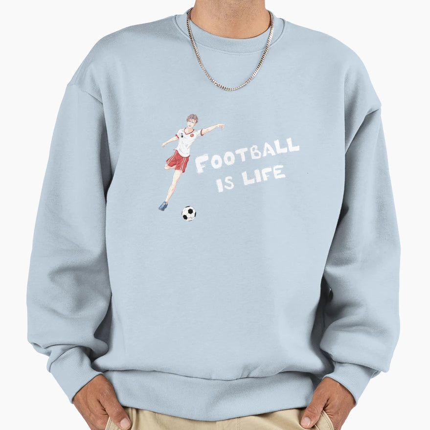 Football Is Life Sweatshirt - Graphic Print for Adults - T-Shirt, Sweatshirt, Hoodie