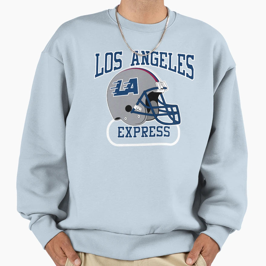 La Express Helmet Sweatshirt - Casual Everyday Wear Men Women - T-Shirt, Sweatshirt, Hoodie