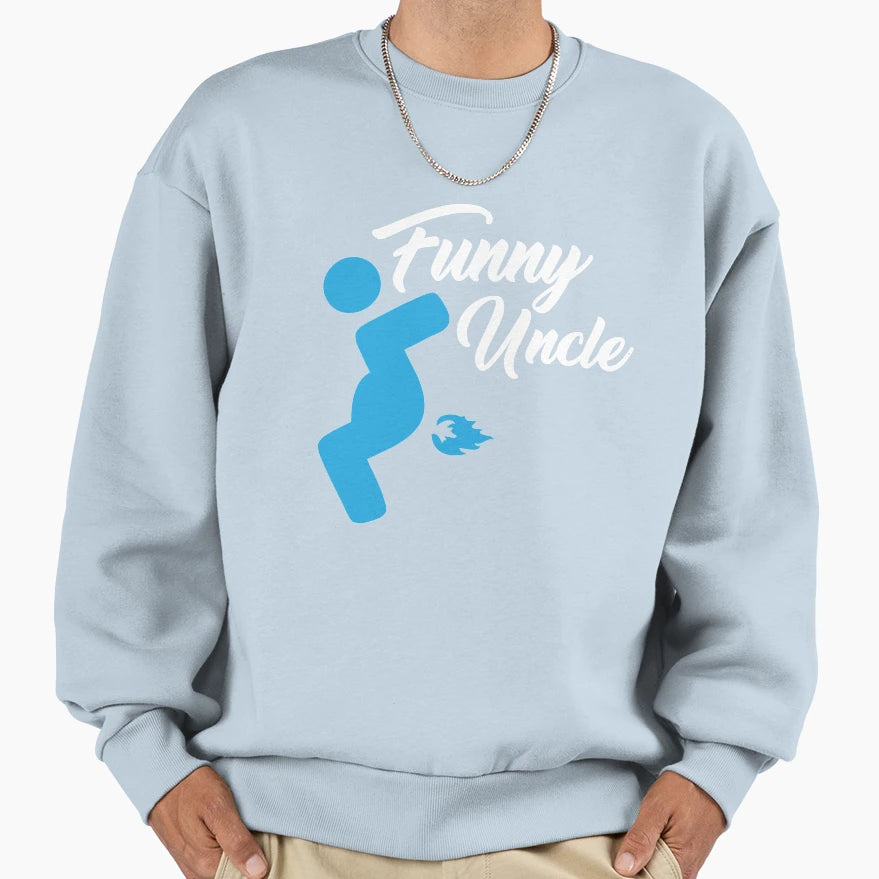 Funny Uncle Flaming Farter Sweatshirt - Fun Novelty Design for Adults - T-Shirt, Sweatshirt, Hoodie