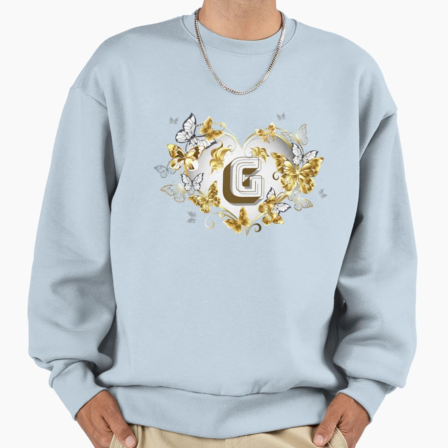 Elegant Letters G Sweatshirt - Graphic Print Unisex - T-Shirt, Sweatshirt, Hoodie