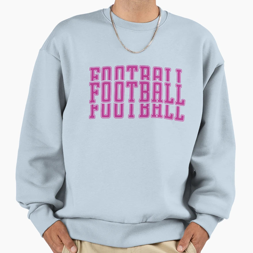 Just Who Loves Football Sweatshirt - Casual Everyday Wear for Adults - T-Shirt, Sweatshirt, Hoodie