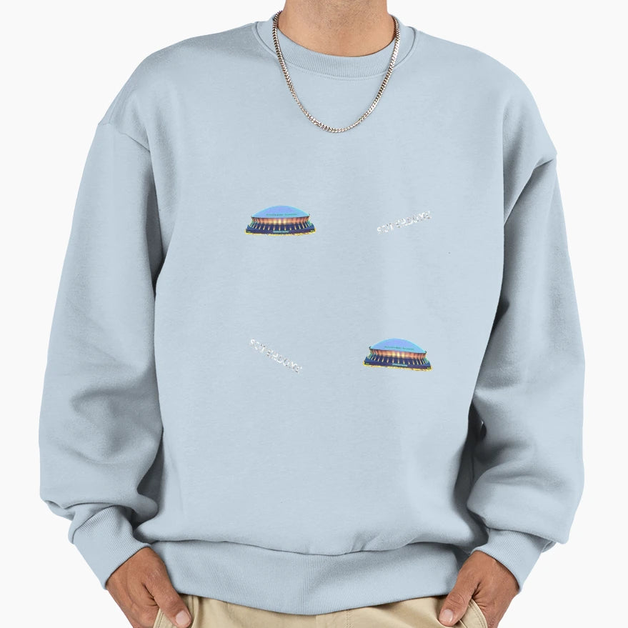 Louisiana Superdome Pattern Sweatshirt - Aesthetic Graphic for Adults - T-Shirt, Sweatshirt, Hoodie