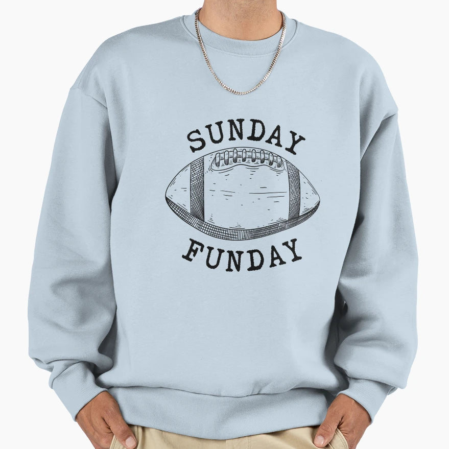 Sunday Funday Football Sweatshirt - Graphic Print Unisex - T-Shirt, Sweatshirt, Hoodie