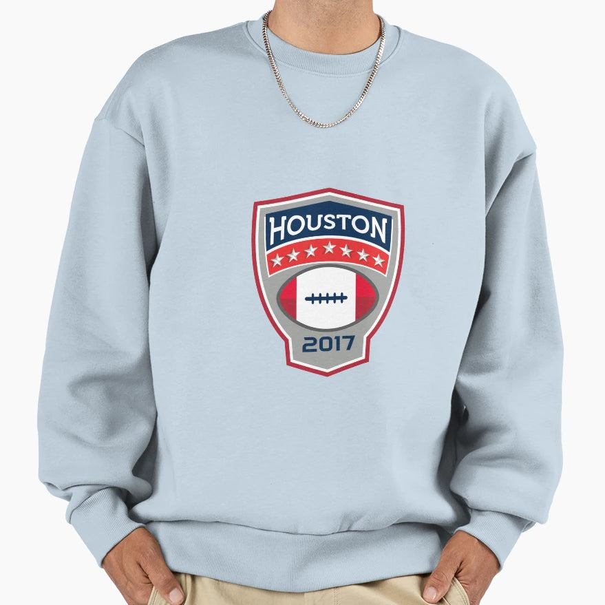 Houston 2017 American Football Sweatshirt - Fun Novelty Design Men Women - T-Shirt, Sweatshirt, Hoodie
