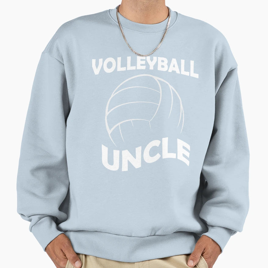 Volleyball Uncle Sports Athletic Sweatshirt - Unique Graphic Unisex - T-Shirt, Sweatshirt, Hoodie