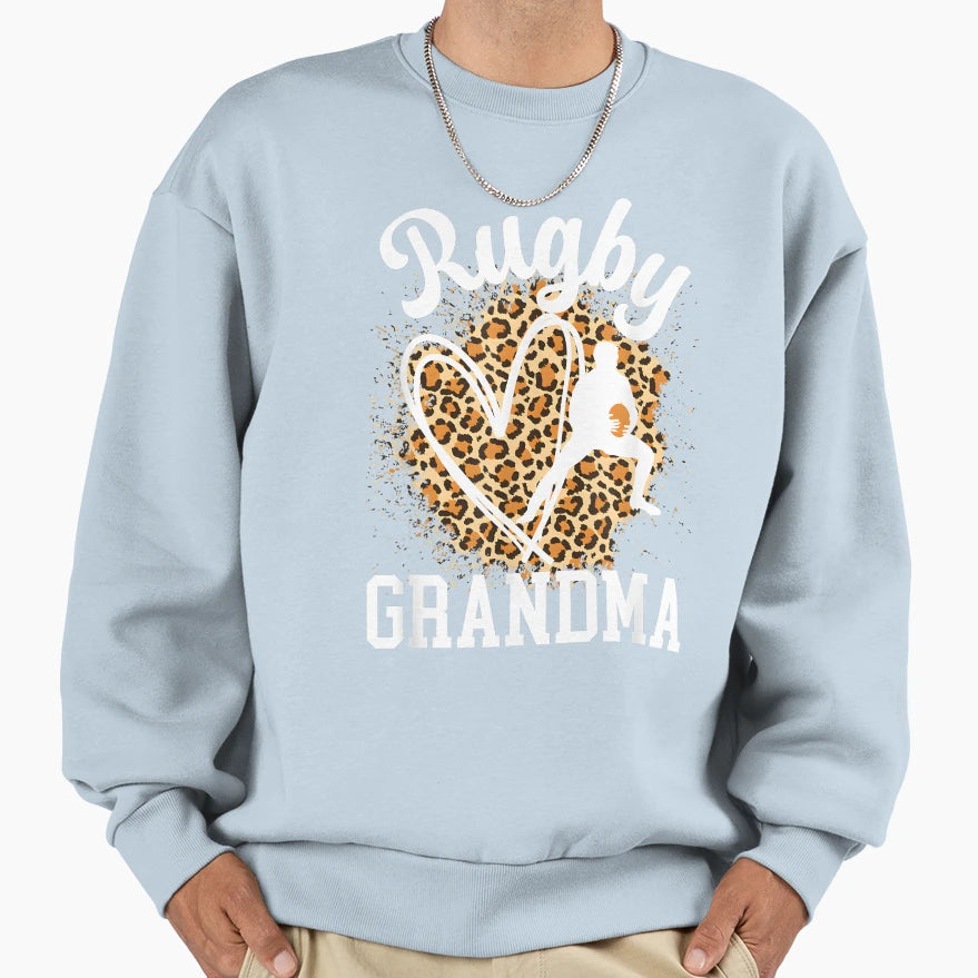 Rugby Grandma Heart Grandma Rugby Sweatshirt - Streetwear Style Unisex - T-Shirt, Sweatshirt, Hoodie