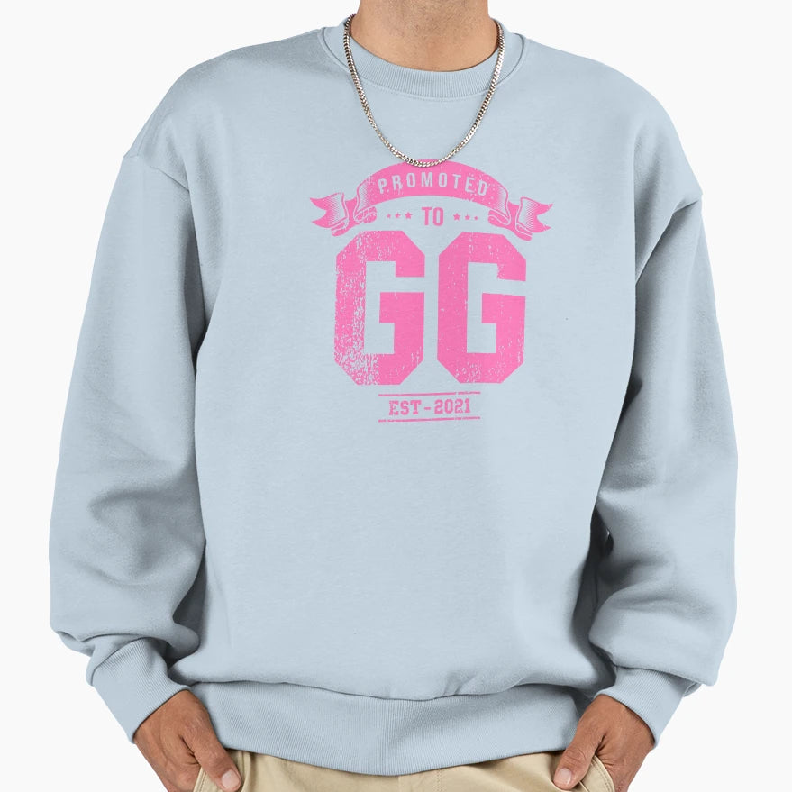 Promoted To Gg Pregnancy Sweatshirt - Novelty Apparel for Adults - T-Shirt, Sweatshirt, Hoodie