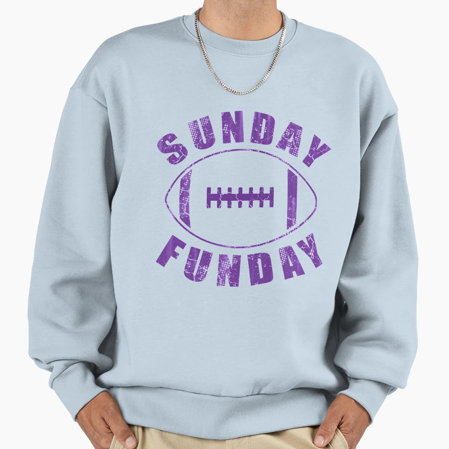 Sunday Funday Football Sweatshirt - Custom Art Print for Adults - T-Shirt, Sweatshirt, Hoodie