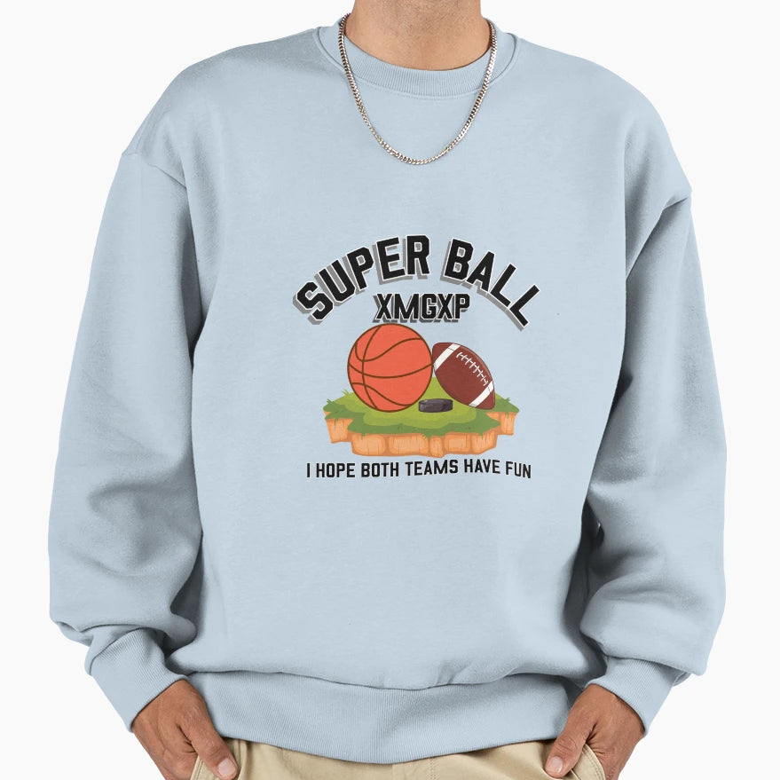 Superbowl Parody Super Ball Sweatshirt - Graphic Print Unisex - T-Shirt, Sweatshirt, Hoodie