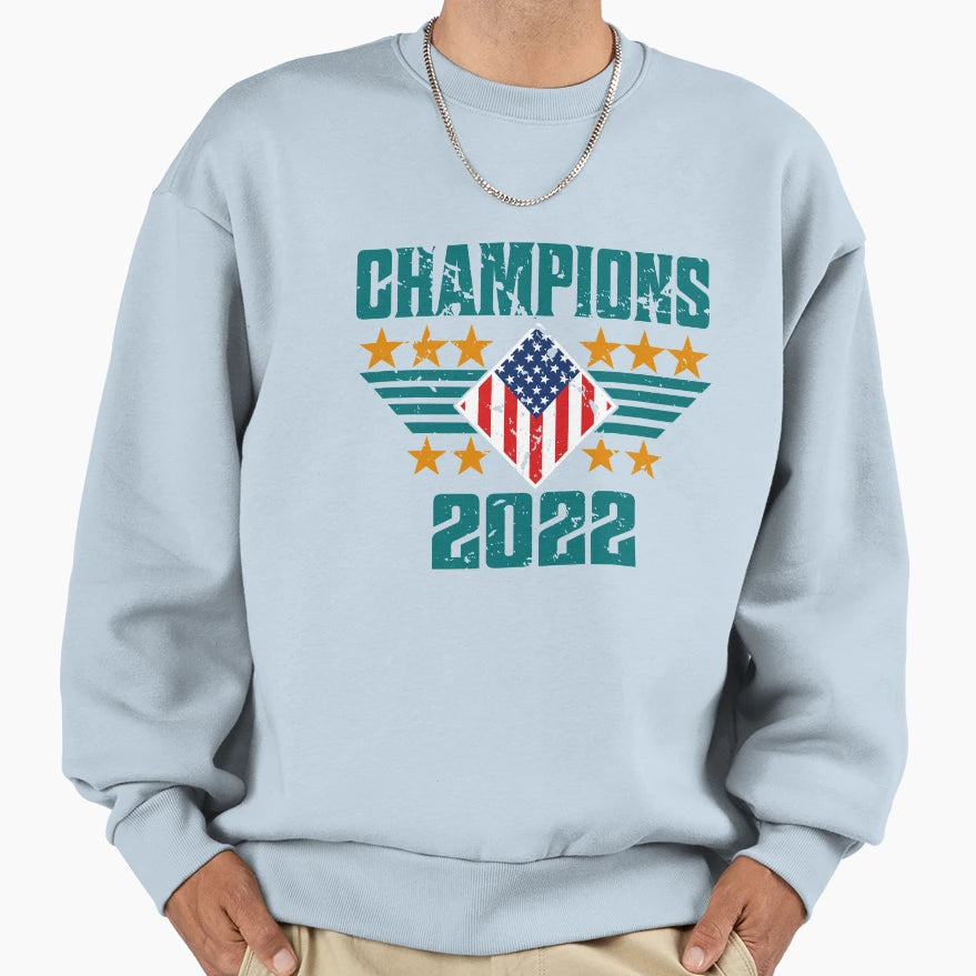 Champions Usa America Cup Football Sweatshirt - Aesthetic Graphic Unisex - T-Shirt, Sweatshirt, Hoodie