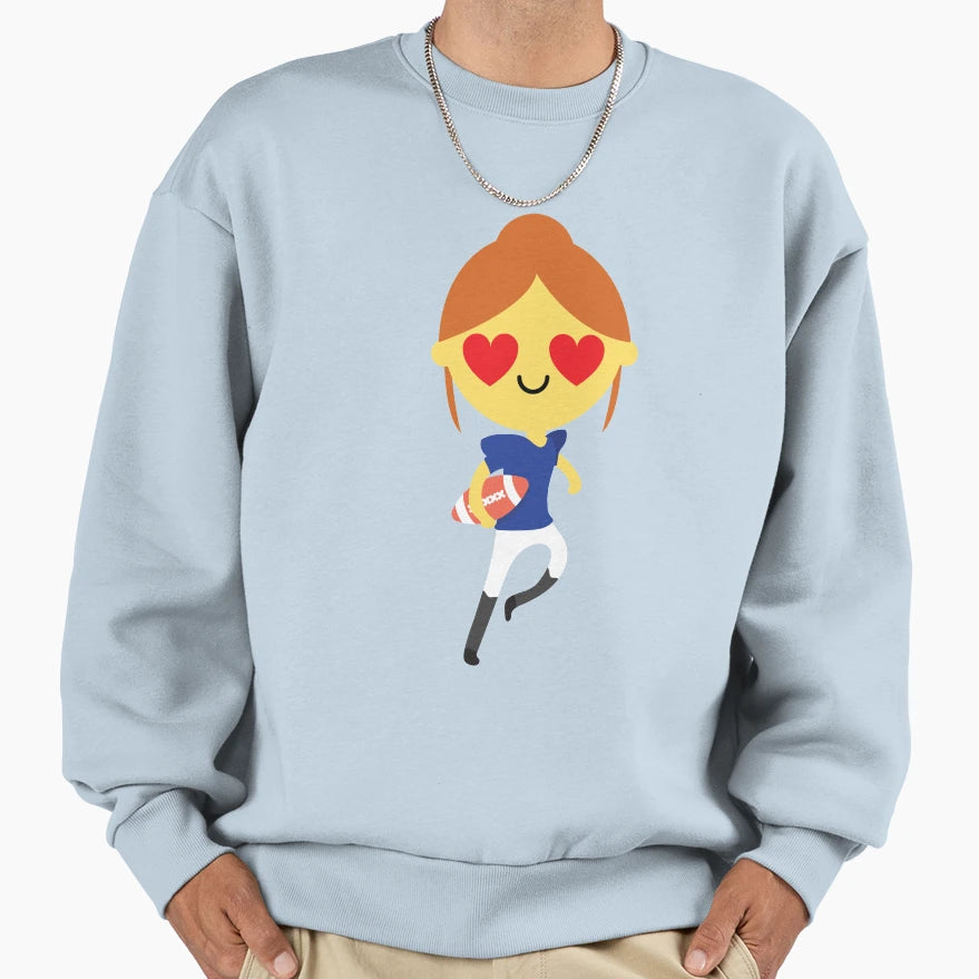 Rugby Emoji Sweatshirt - Fun Novelty Design Men Women - T-Shirt, Sweatshirt, Hoodie