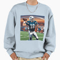Quarterback Pass Gridiron Football Sweatshirt - Graphic Print Men Women - T-Shirt, Sweatshirt, Hoodie