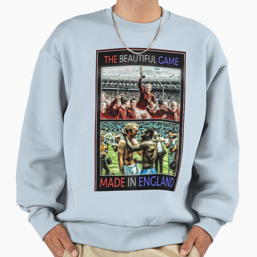 Beautiful Game Made England Sweatshirt - Fun Novelty Design Unisex - T-Shirt, Sweatshirt, Hoodie