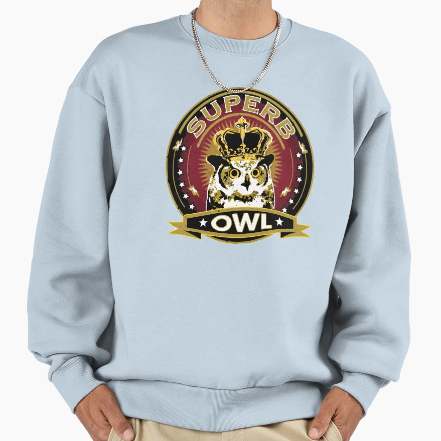 Superb Owl Sweatshirt - Trendy Graphic Unisex - T-Shirt, Sweatshirt, Hoodie