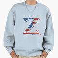 Letter Z Usa Flag Patriotic Sweatshirt - Casual Everyday Wear for Adults - T-Shirt, Sweatshirt, Hoodie