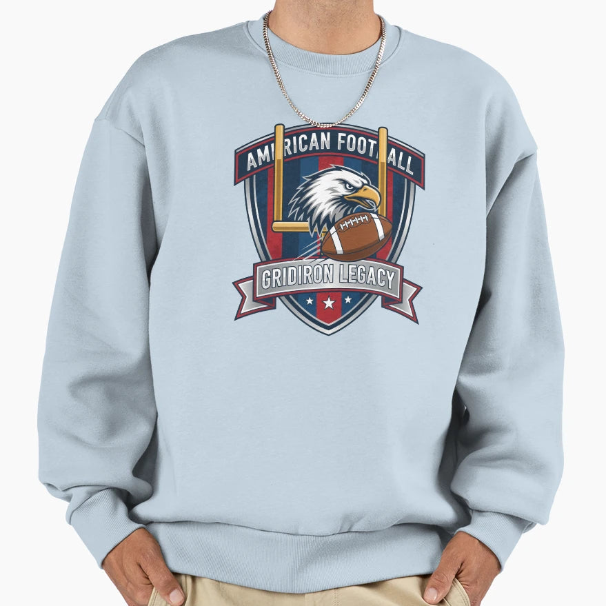 American Football Gridiron Sweatshirt - Fun Novelty Design Men Women - T-Shirt, Sweatshirt, Hoodie