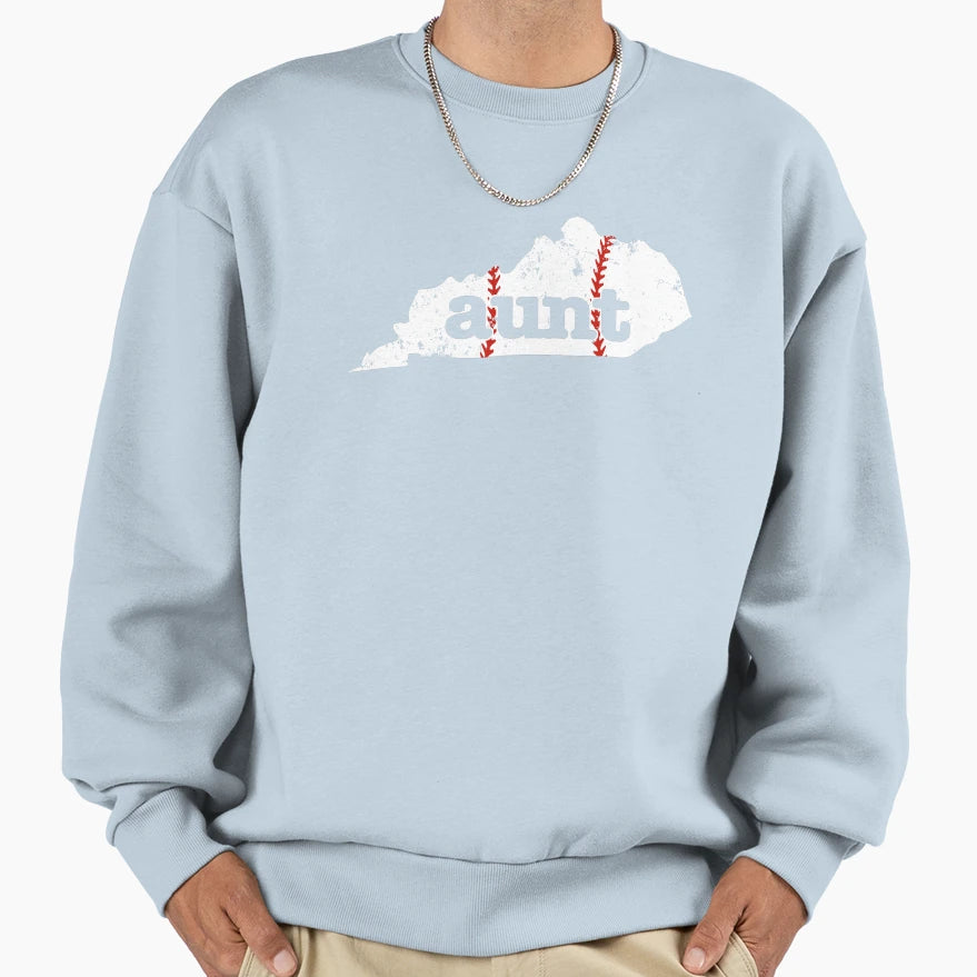 Baseball Aunt Kentucky Fastpitch Sweatshirt - Novelty Apparel Men Women - T-Shirt, Sweatshirt, Hoodie