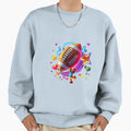 Copy Qb Magic Neon Lights Quirky Sweatshirt - Trendy Graphic for Adults - T-Shirt, Sweatshirt, Hoodie