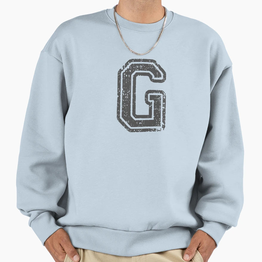 G Initial Letter Sweatshirt - Minimalist Print Unisex - T-Shirt, Sweatshirt, Hoodie