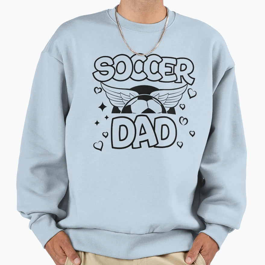 Soccer Dad Sweatshirt - Minimalist Print for Adults - T-Shirt, Sweatshirt, Hoodie