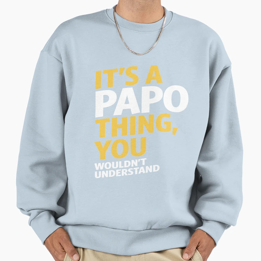 Papo Thing Sweatshirt - Aesthetic Graphic Men Women - T-Shirt, Sweatshirt, Hoodie