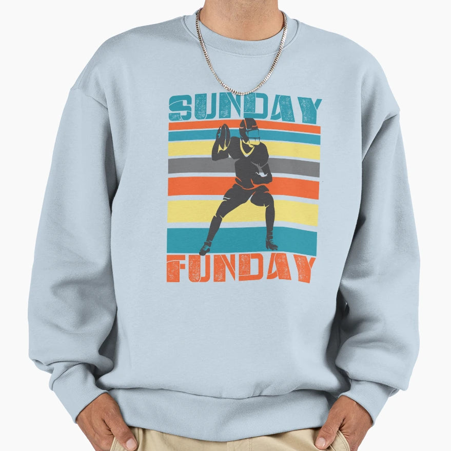 Sunday Funday Football Fans Sweatshirt - Fun Novelty Design Unisex - T-Shirt, Sweatshirt, Hoodie
