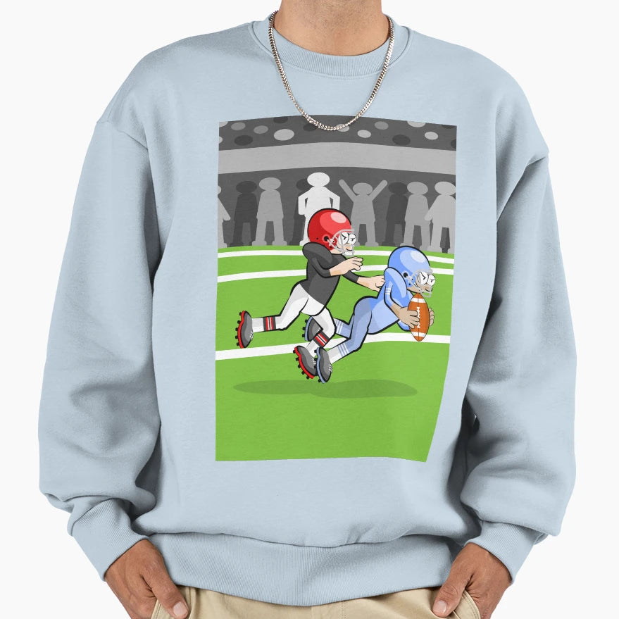 Soccer Player Escapes To Blockade Sweatshirt - Unique Graphic Unisex - T-Shirt, Sweatshirt, Hoodie
