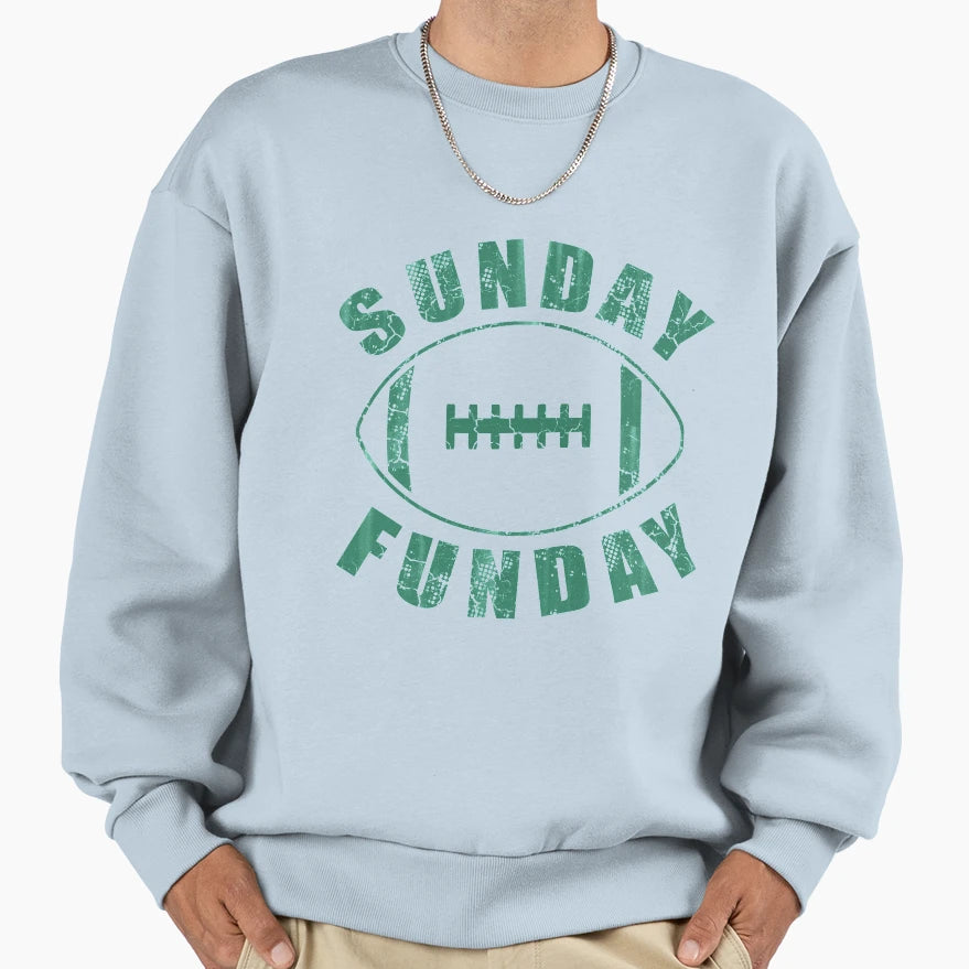 Sunday Funday Football Sweatshirt - Trendy Graphic for Adults - T-Shirt, Sweatshirt, Hoodie
