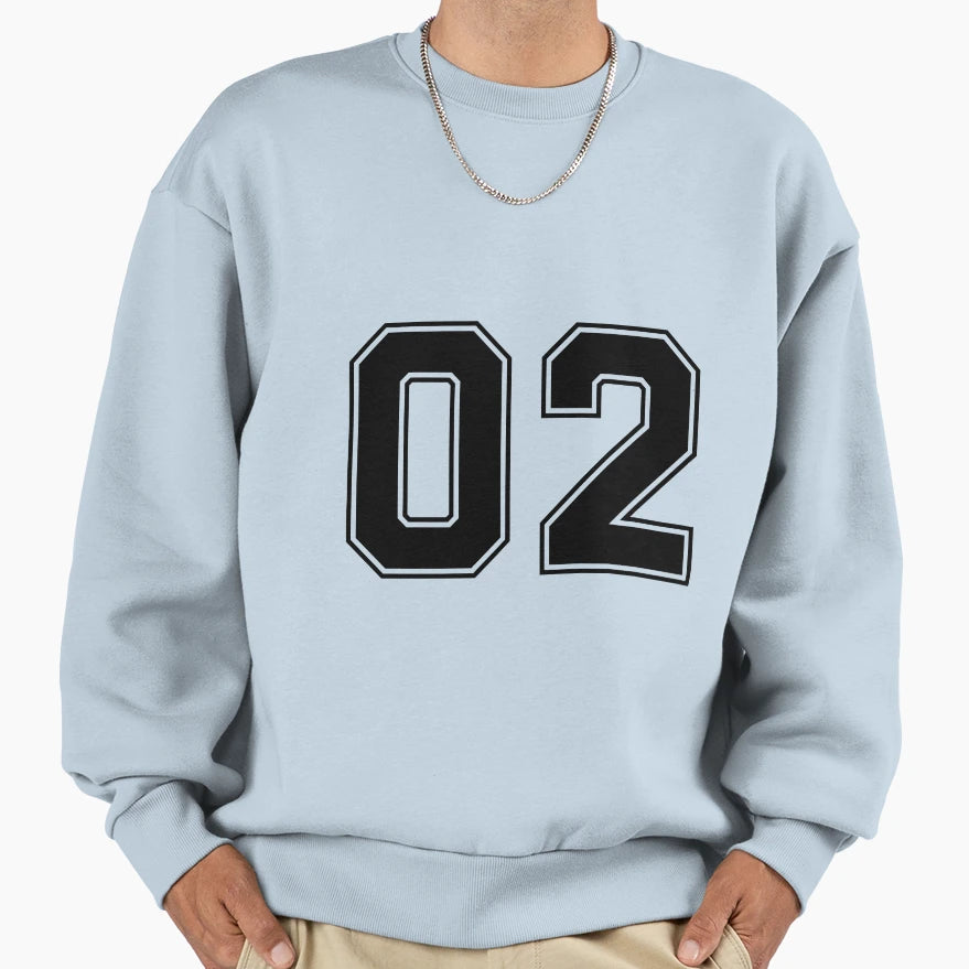 02 American Football Sport Jersey Sweatshirt - Graphic Print Men Women - T-Shirt, Sweatshirt, Hoodie