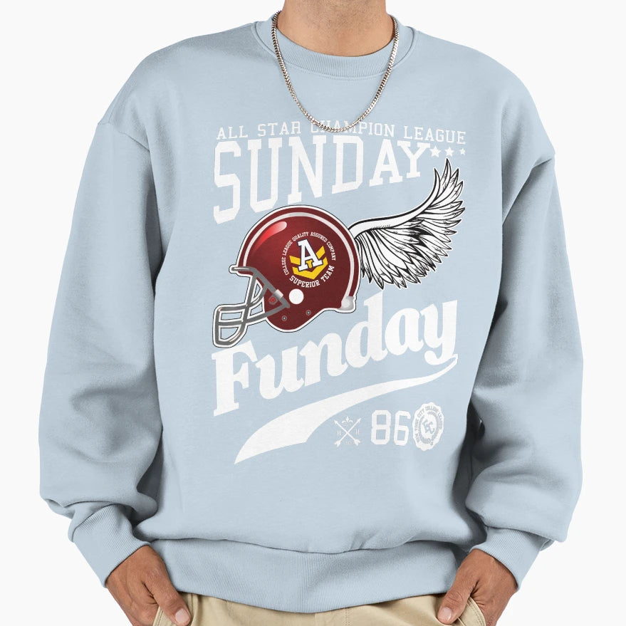 Sunday Funday Sweatshirt - Unique Graphic for Adults - T-Shirt, Sweatshirt, Hoodie
