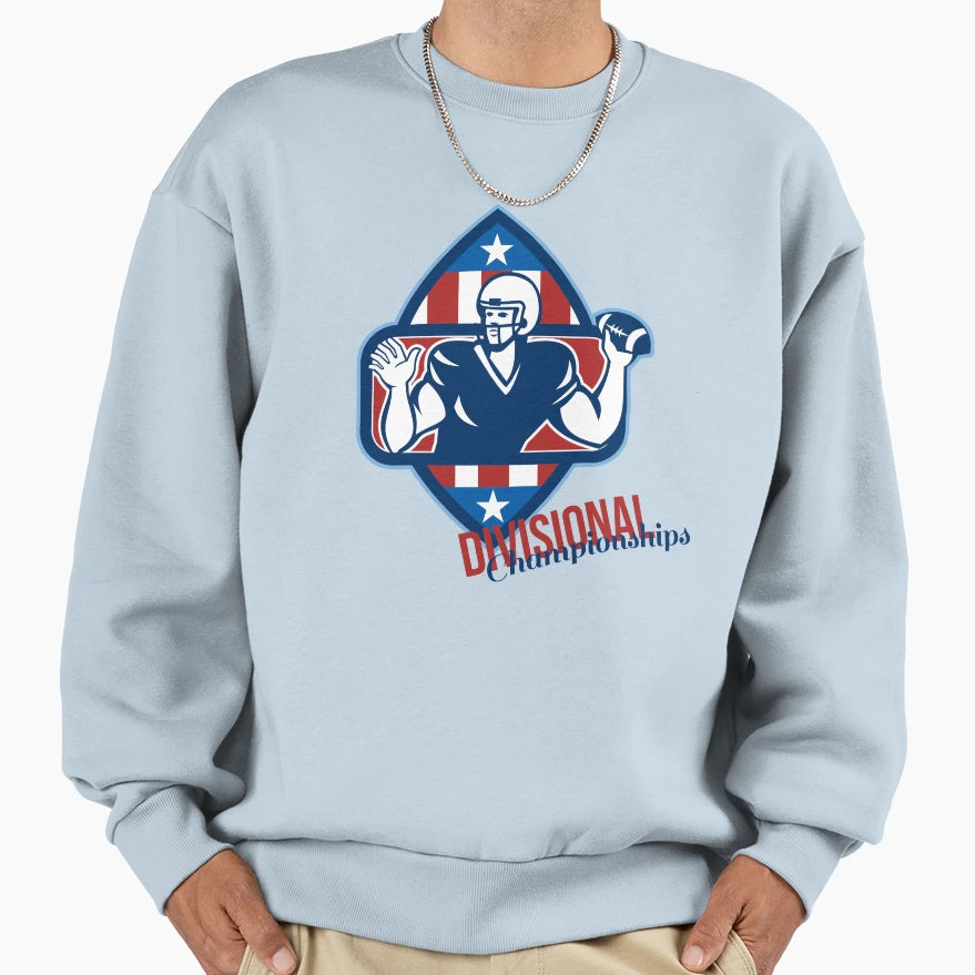 American Football Quarterback Sweatshirt - Unique Graphic Men Women - T-Shirt, Sweatshirt, Hoodie