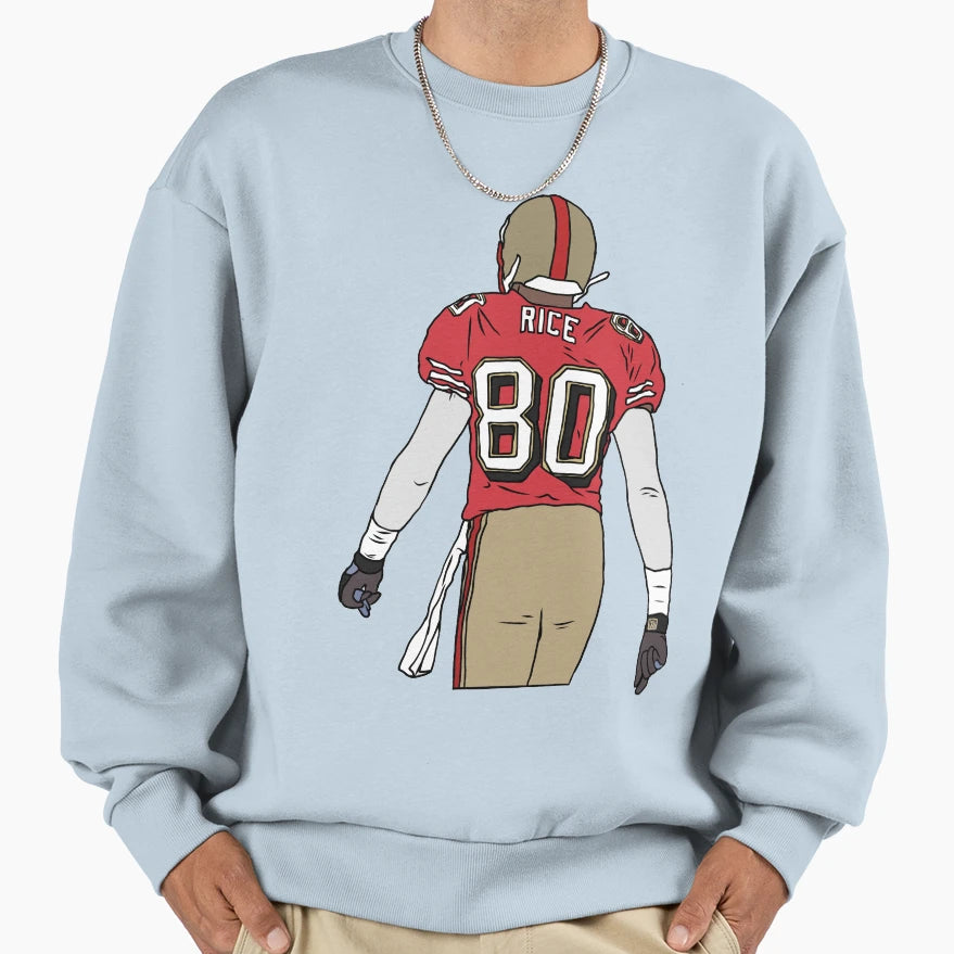 Jerry Rice Back To Sweatshirt - Streetwear Style Unisex - T-Shirt, Sweatshirt, Hoodie