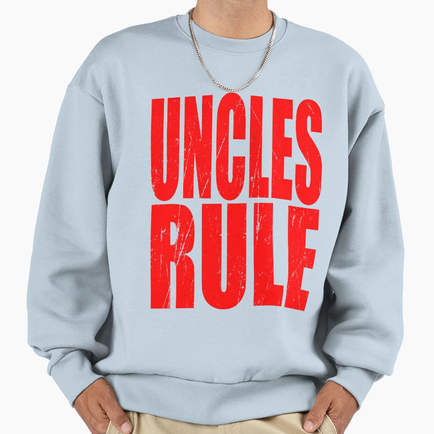Uncles Rule Uncle Funny T Shirts Funny T-Shirt - Graphic Print for Adults - T-Shirt, Sweatshirt, Hoodie