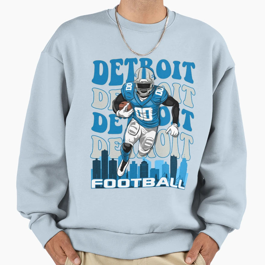 Detroit Grit Football Collection I Sweatshirt - Streetwear Style Unisex - T-Shirt, Sweatshirt, Hoodie