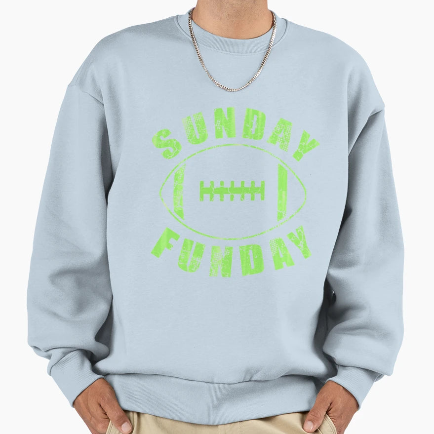 Sunday Funday Football Sweatshirt - Fun Novelty Design Unisex - T-Shirt, Sweatshirt, Hoodie