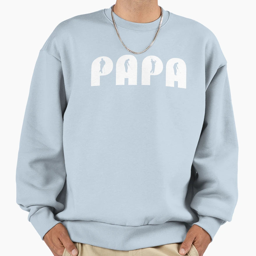 Golfing Papa Sweatshirt - Trendy Graphic Unisex - T-Shirt, Sweatshirt, Hoodie