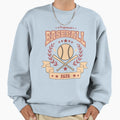 Baseball Papa Gift Matching Family Sweatshirt - Custom Art Print Men Women - T-Shirt, Sweatshirt, Hoodie