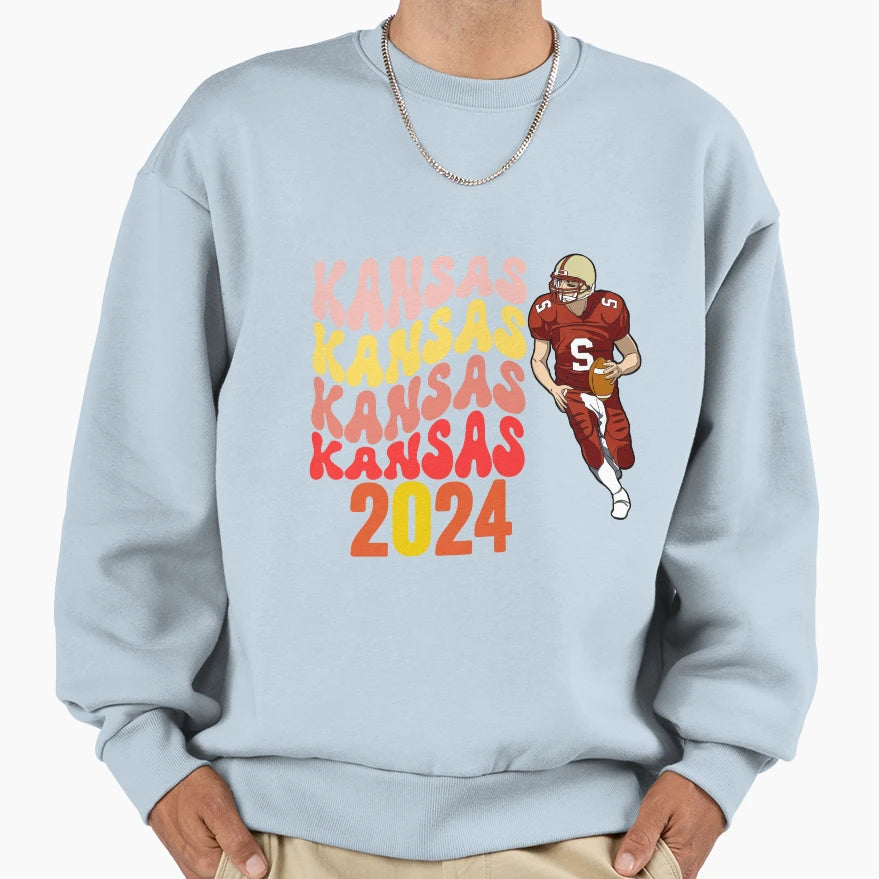 Kc Touchdown Sweatshirt - Custom Art Print Men Women - T-Shirt, Sweatshirt, Hoodie