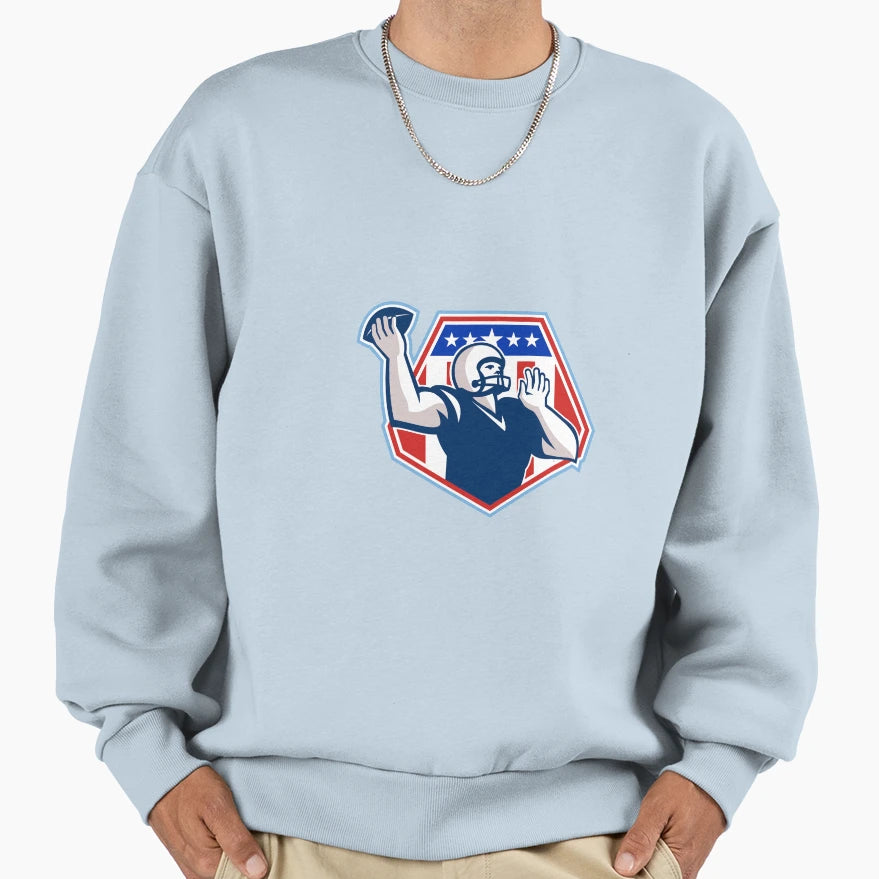 American Football Quarterback Sweatshirt - Streetwear Style for Adults - T-Shirt, Sweatshirt, Hoodie
