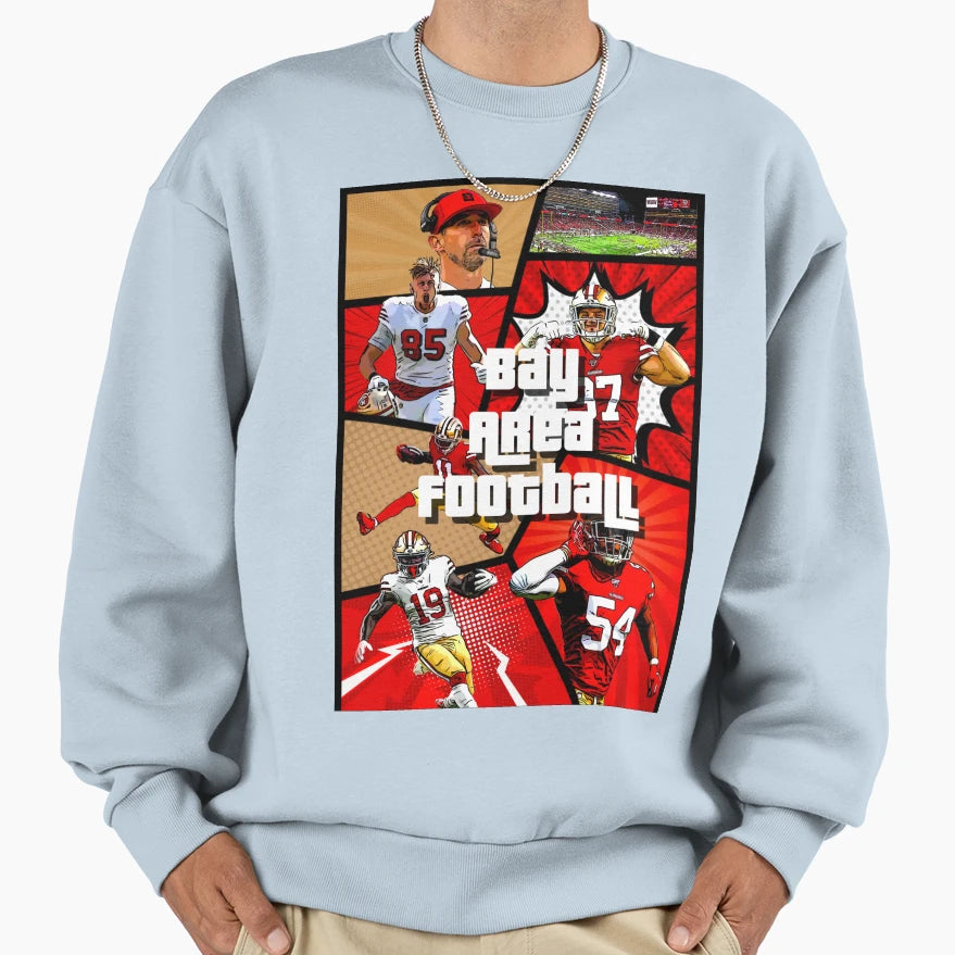 Bay Area Football Sweatshirt - Casual Everyday Wear Unisex - T-Shirt, Sweatshirt, Hoodie