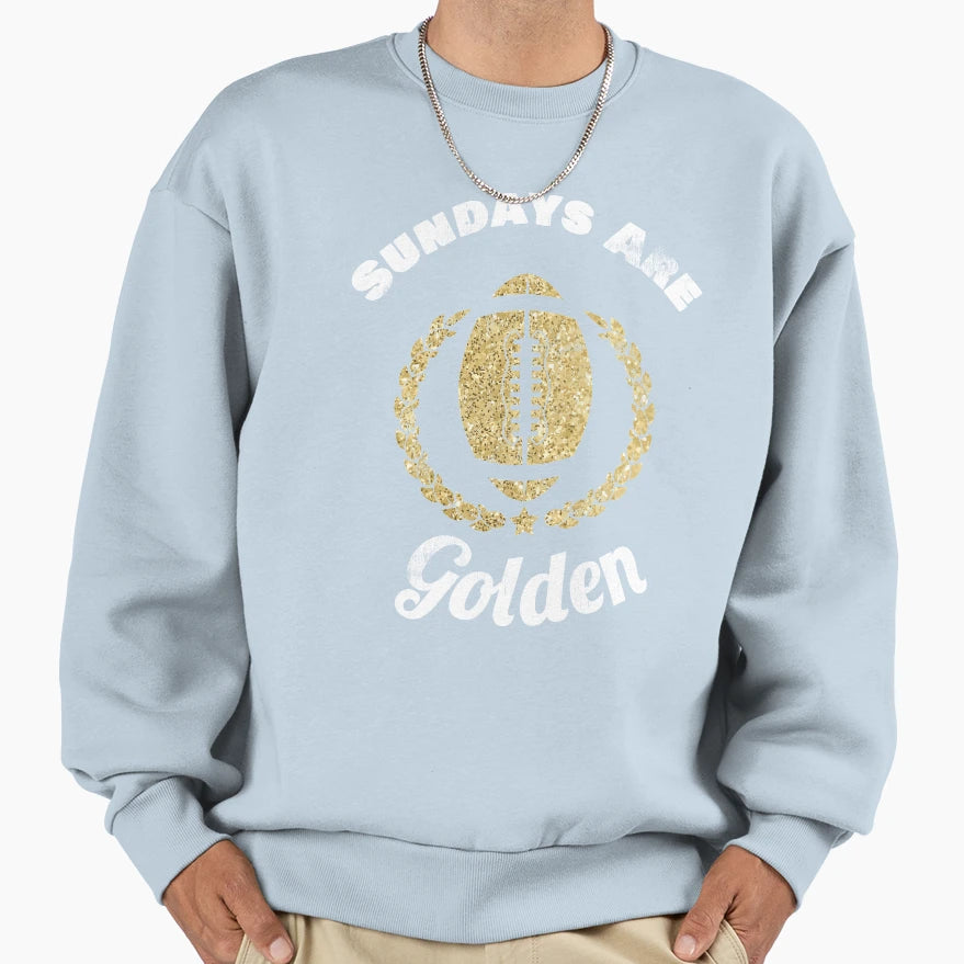 Trending Football Sundays Are Golden Sweatshirt - Graphic Print Unisex - T-Shirt, Sweatshirt, Hoodie
