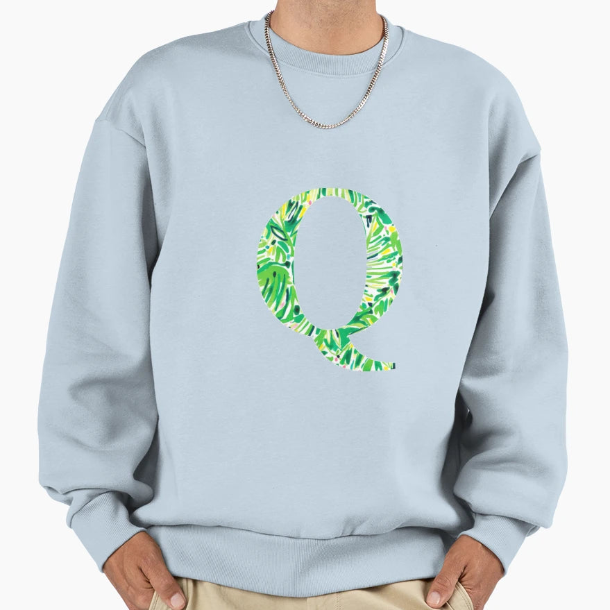 Letter Q Sweatshirt - Unique Graphic for Adults - T-Shirt, Sweatshirt, Hoodie