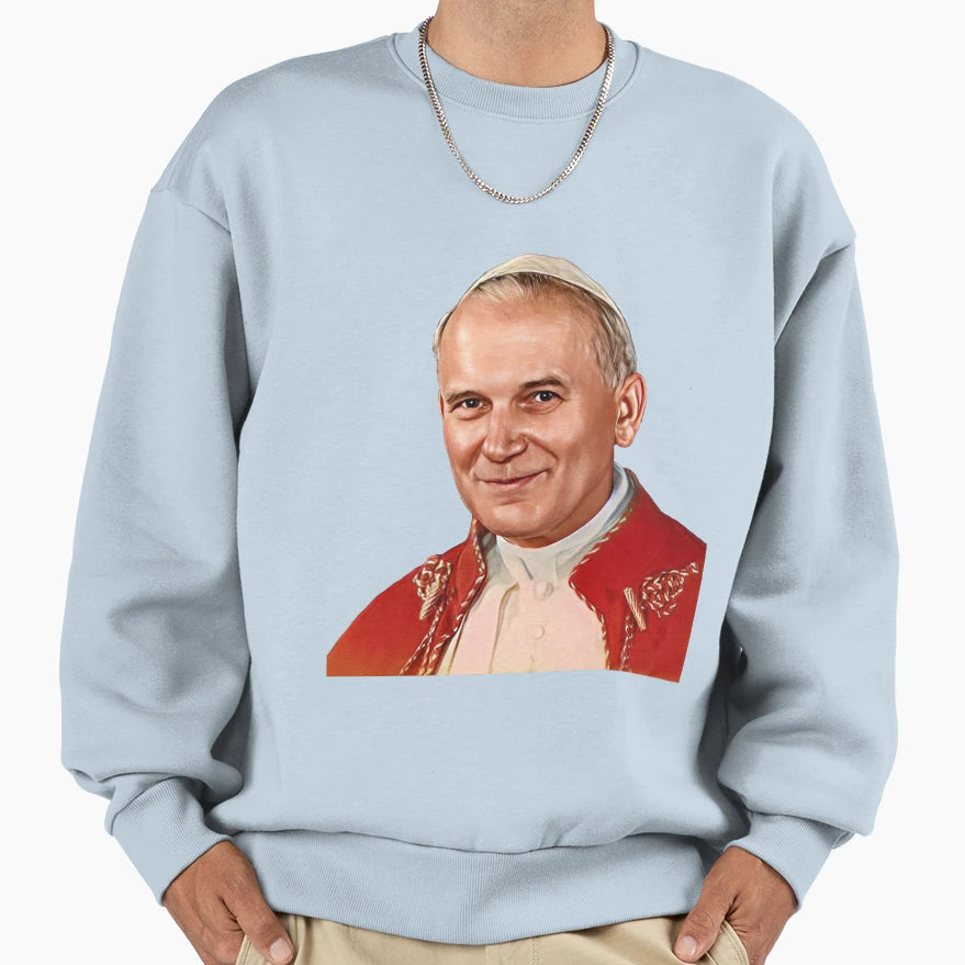 Pope John Paul Ii Sweatshirt - Streetwear Style Unisex - T-Shirt, Sweatshirt, Hoodie