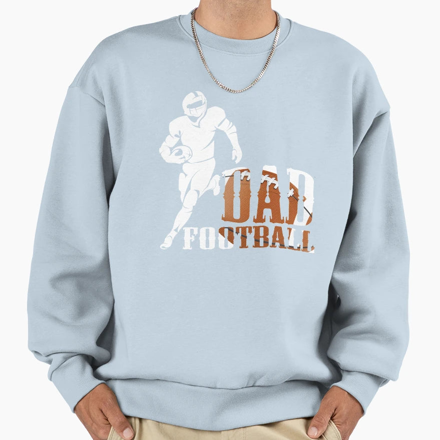 Football Dad Fathers Day Gift 3 T-Shirt - Graphic Print Unisex - T-Shirt, Sweatshirt, Hoodie