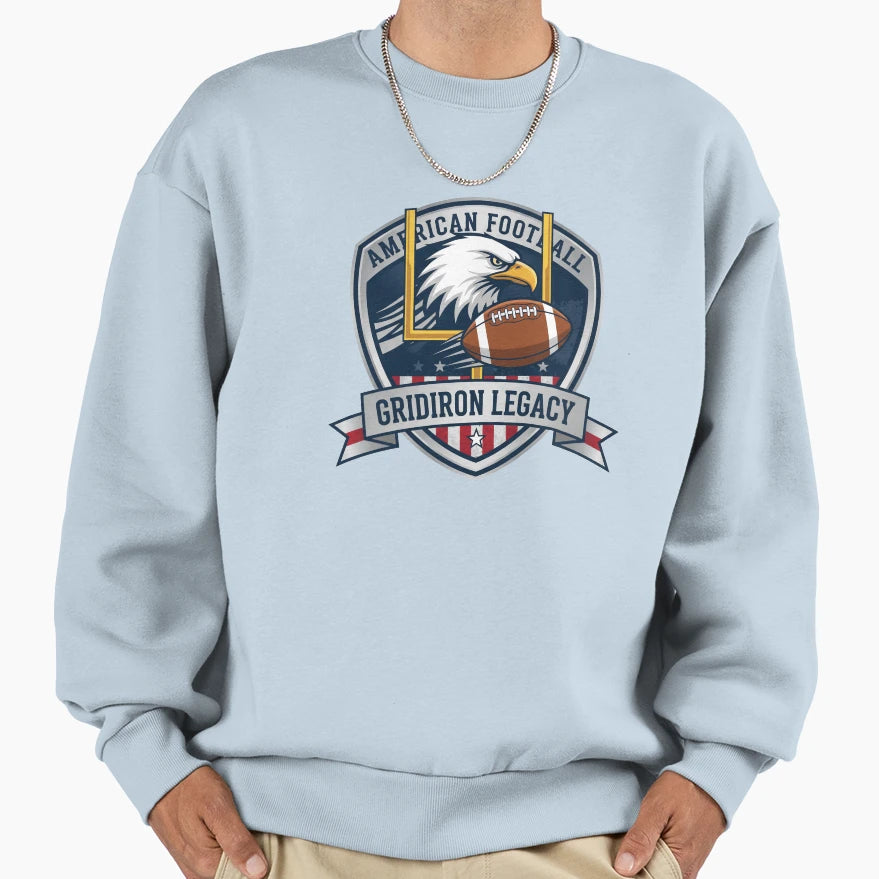 American Football Gridiron Legacy Sweatshirt - Graphic Print Men Women - T-Shirt, Sweatshirt, Hoodie